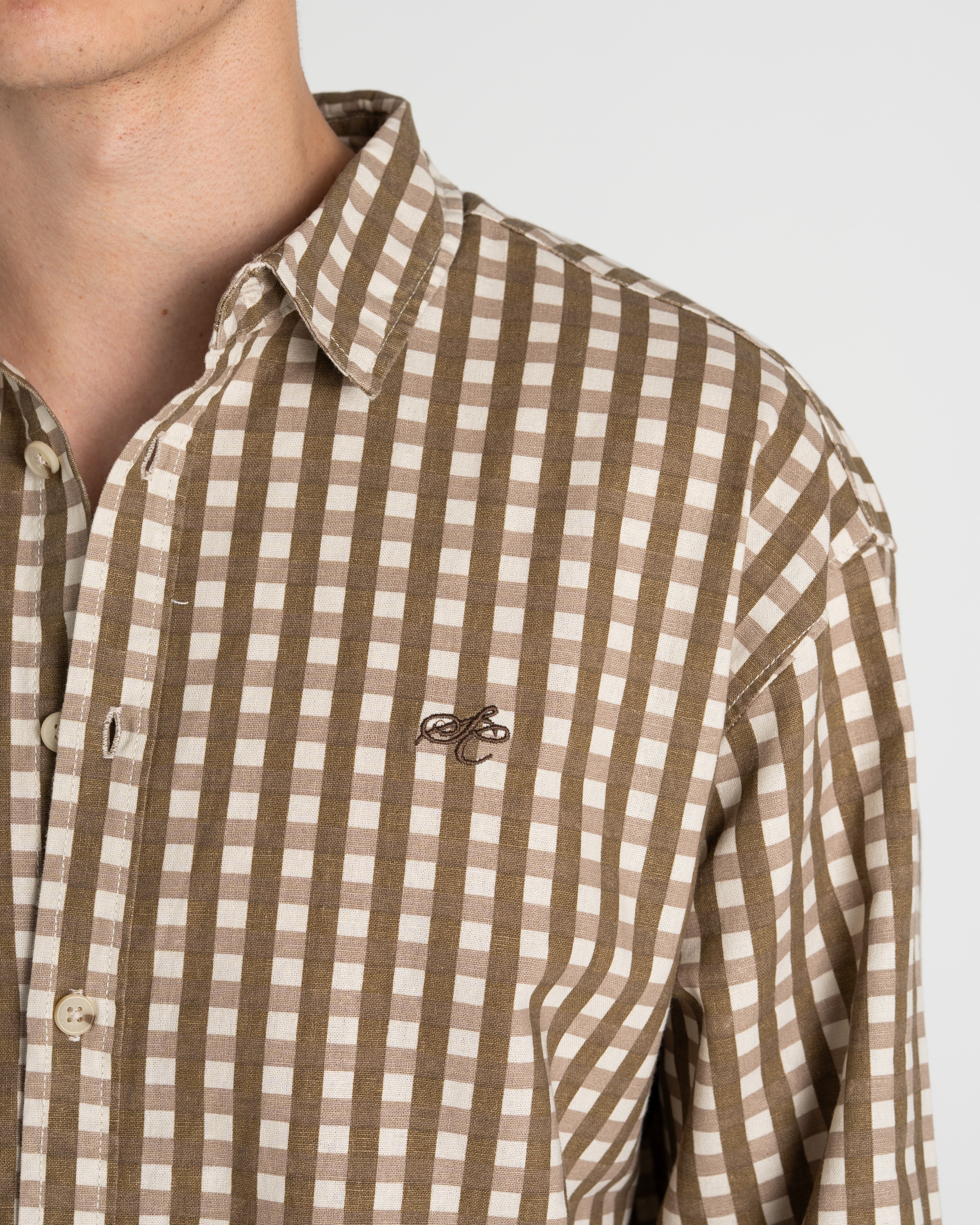 Checked Shirt Mokka